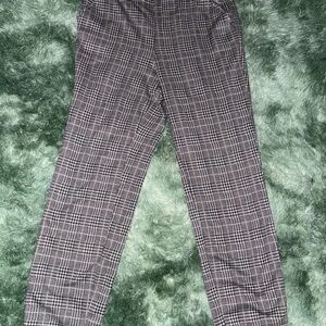 CAbi Monochrome Checkered Wide Leg Pants
